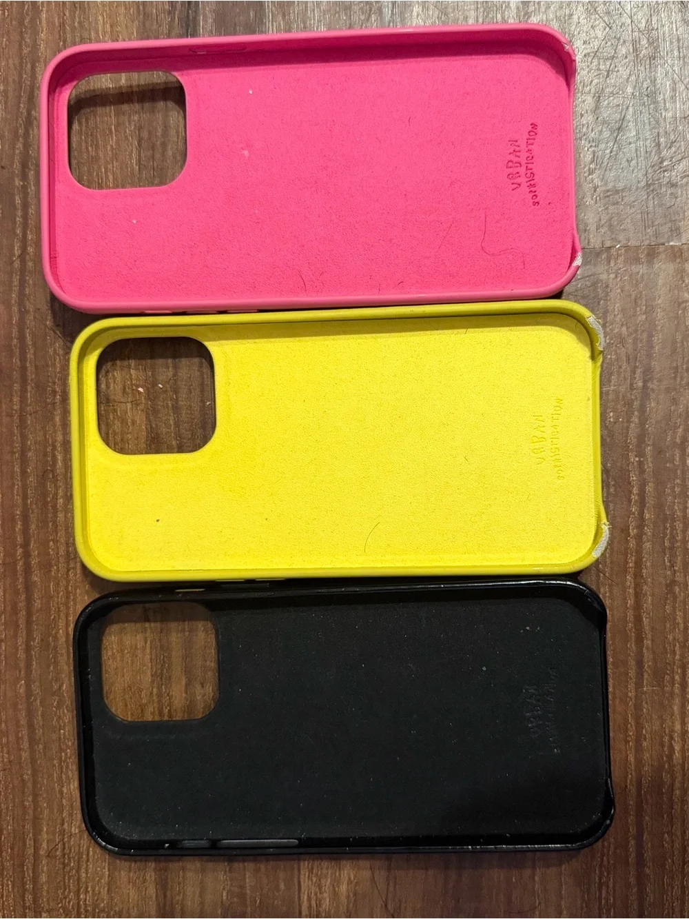 Urban Sophistication iPhone 13 Pro Max Phone Cases - Black, Yellow, Pink Bundle
